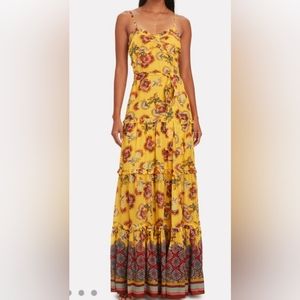ALEXIS Lussa Printed Chiffon Maxi Dress
